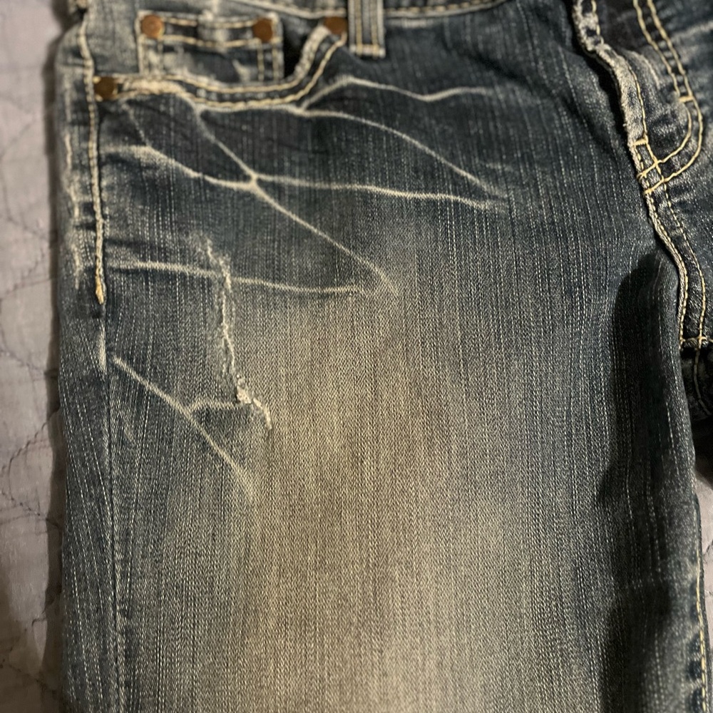 BKE Blue capri with Vintage Distressing size 30‎ - Picture 2 of 8